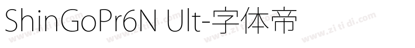 ShinGoPr6N Ult字体转换